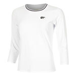 V&ecirc;tements Racket Roots Racket Roots Teamline Haut Manches Longues Femmes-Blanc