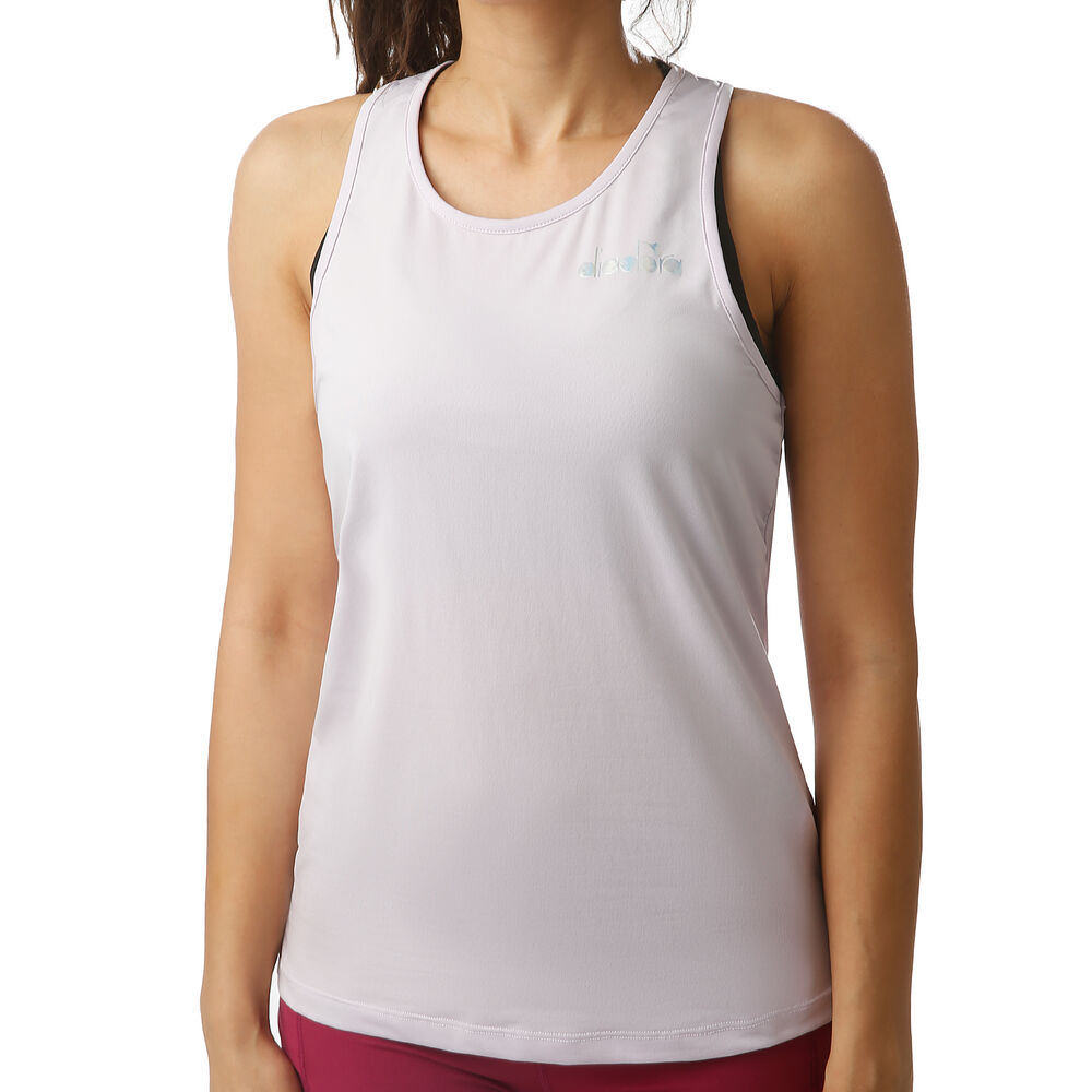 Diadora Easy Débardeur Tank Top Femmes - Lilas , Argent