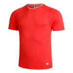 Vêtements Wilson Wilson Players Seamless Crew 2.0 T-shirt Hommes-Rouge