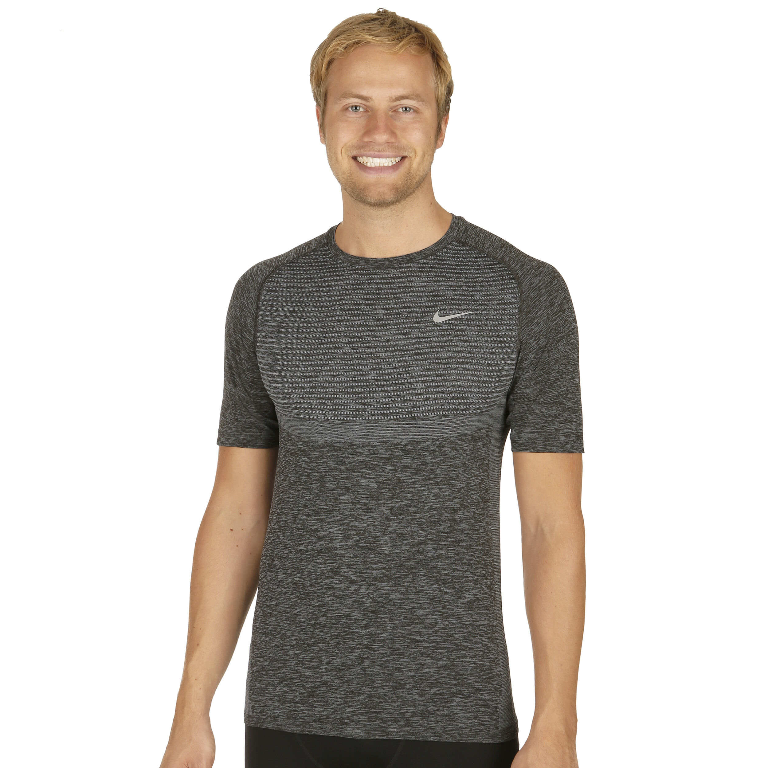 Buy Nike Dri Fit Knit T shirt Hommes Gris Fonce Argent online Tennis Point FR