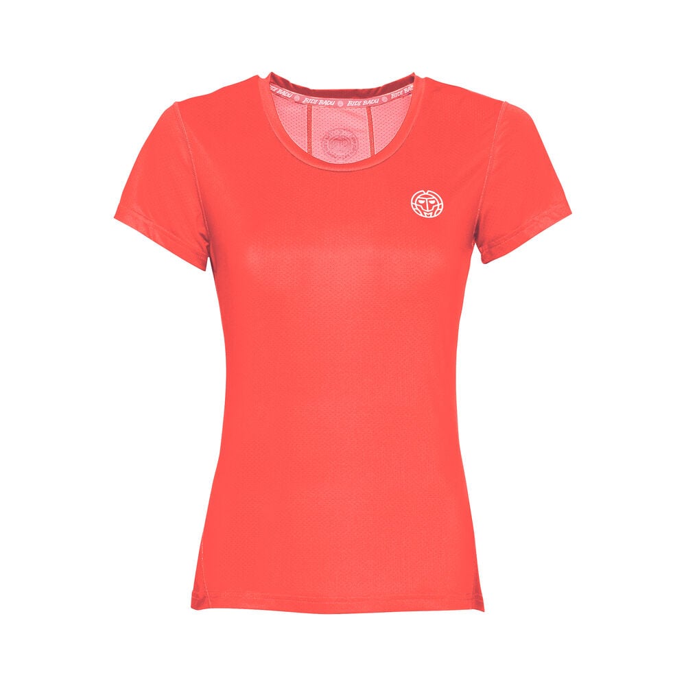 BIDI BADU Calla Tech Roundneck T-shirt Filles - Corail , Blanc