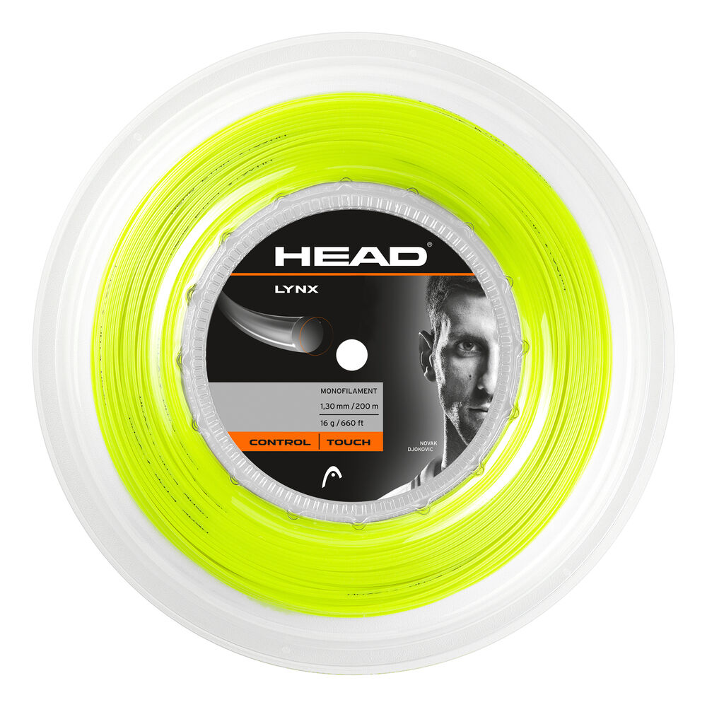 HEAD Lynx Bobine Cordage 200m - Jaunes Fluo