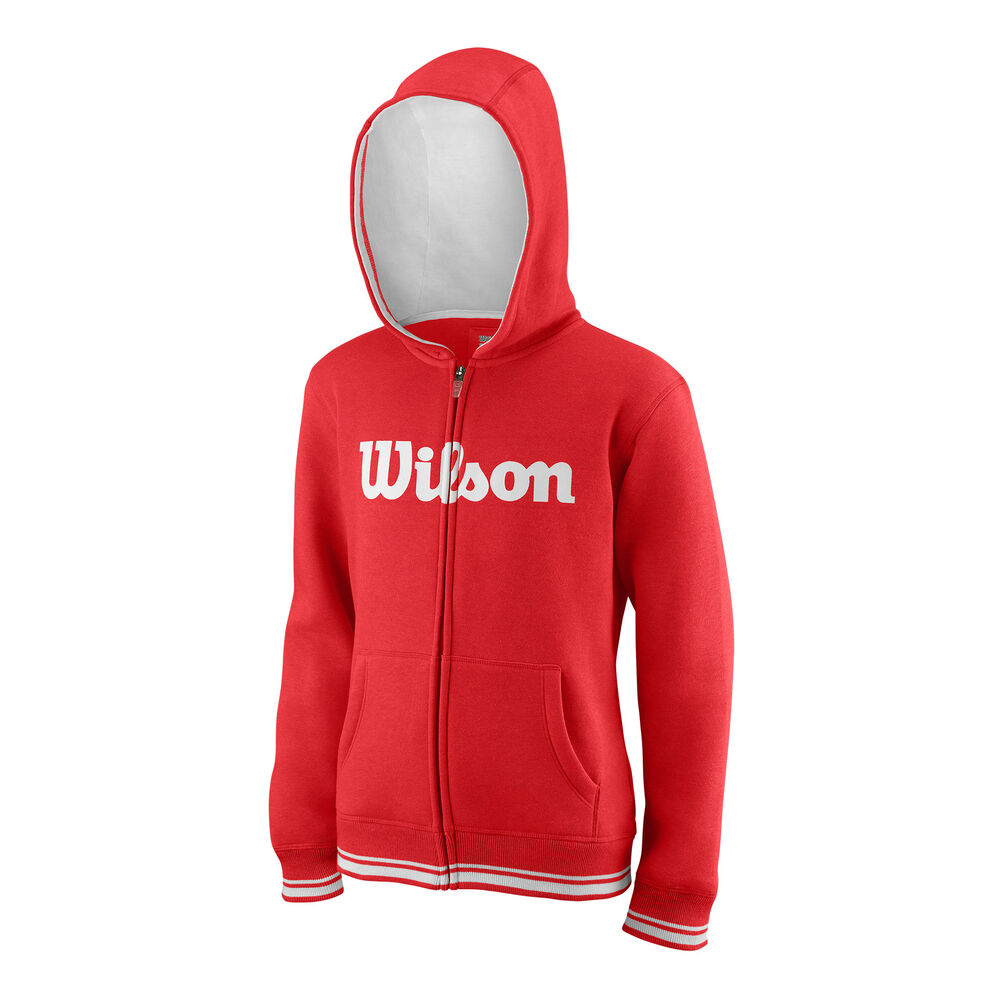 Wilson Team Script Gilet En Coton Enfants - Rouge , Blanc