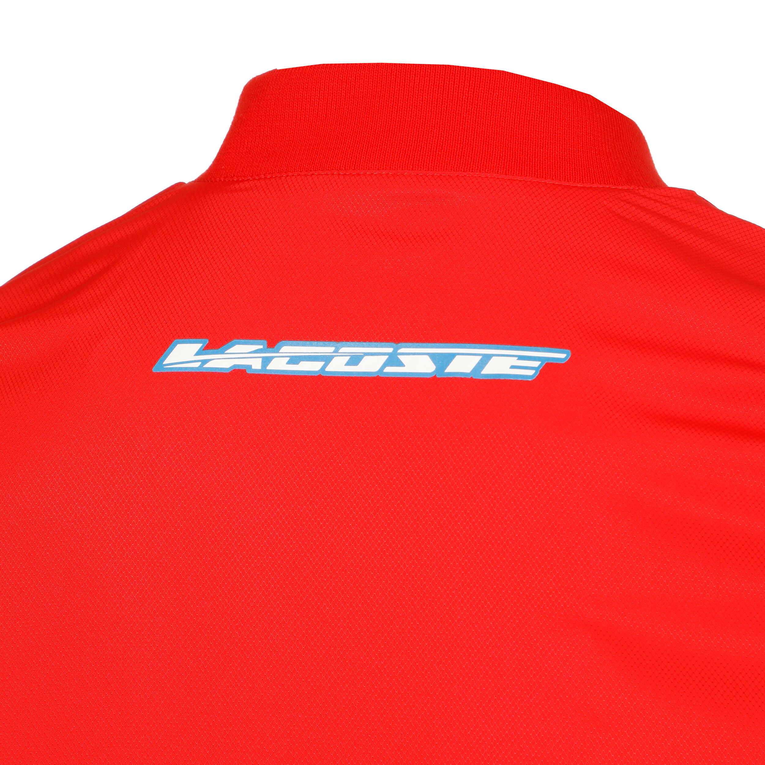 Survetement rouge lacoste deals