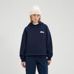 Vêtements Ellesse Ellesse Il Tiro Sweat À Capuche Femmes-Bleu Foncé,Blanc