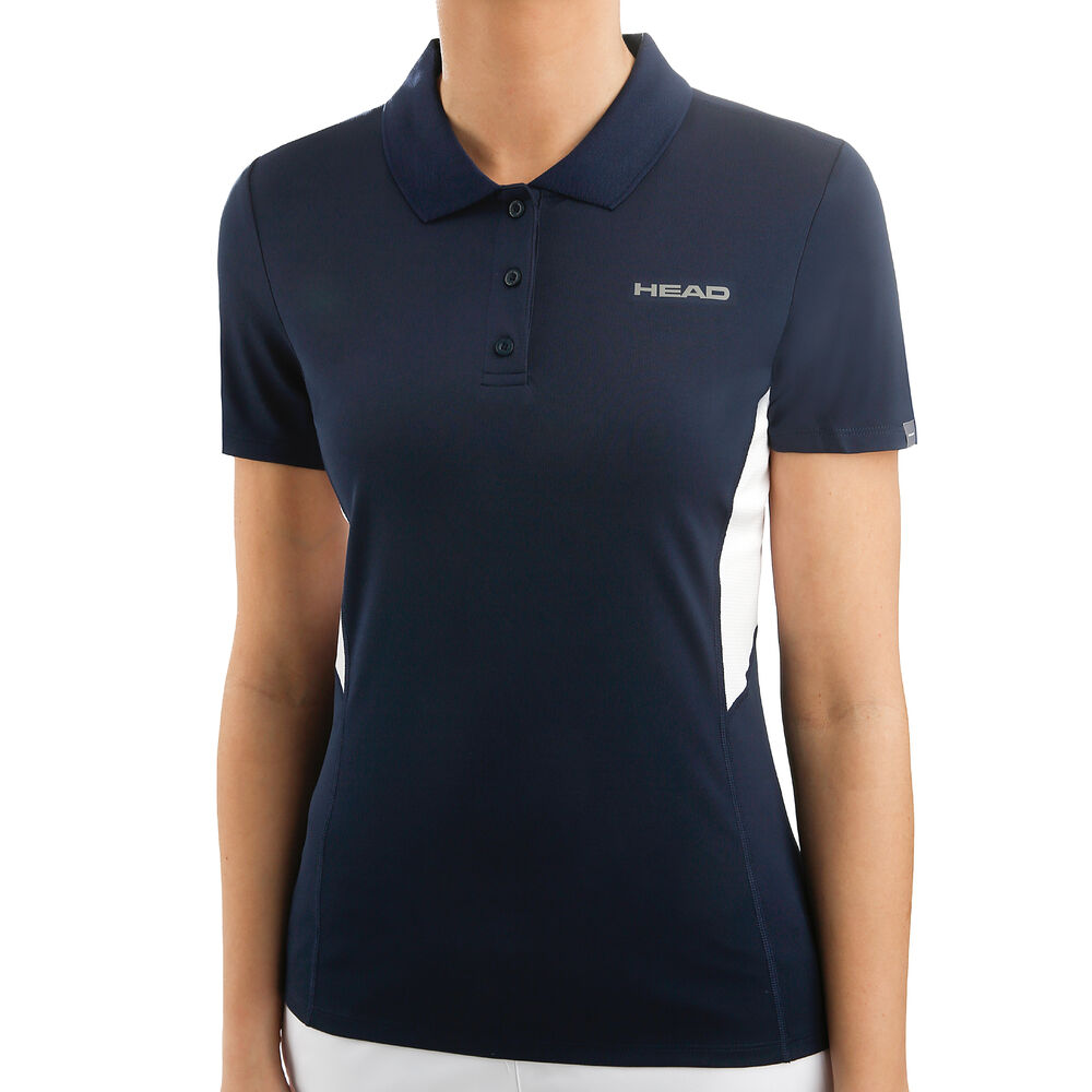 HEAD Club Tech Polo Femmes - Bleu Foncé , Blanc