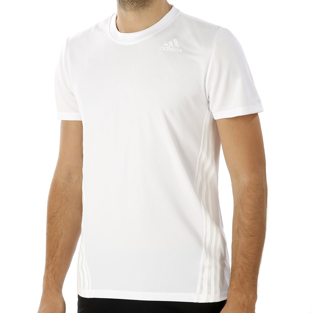 adidas Aero 3-Stripes T-shirt Hommes - Blanc , Crème