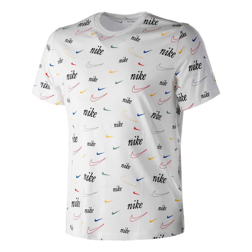Nike Sportswear Swoosh All Over Print T-shirt Hommes - Blanc , Multicouleur