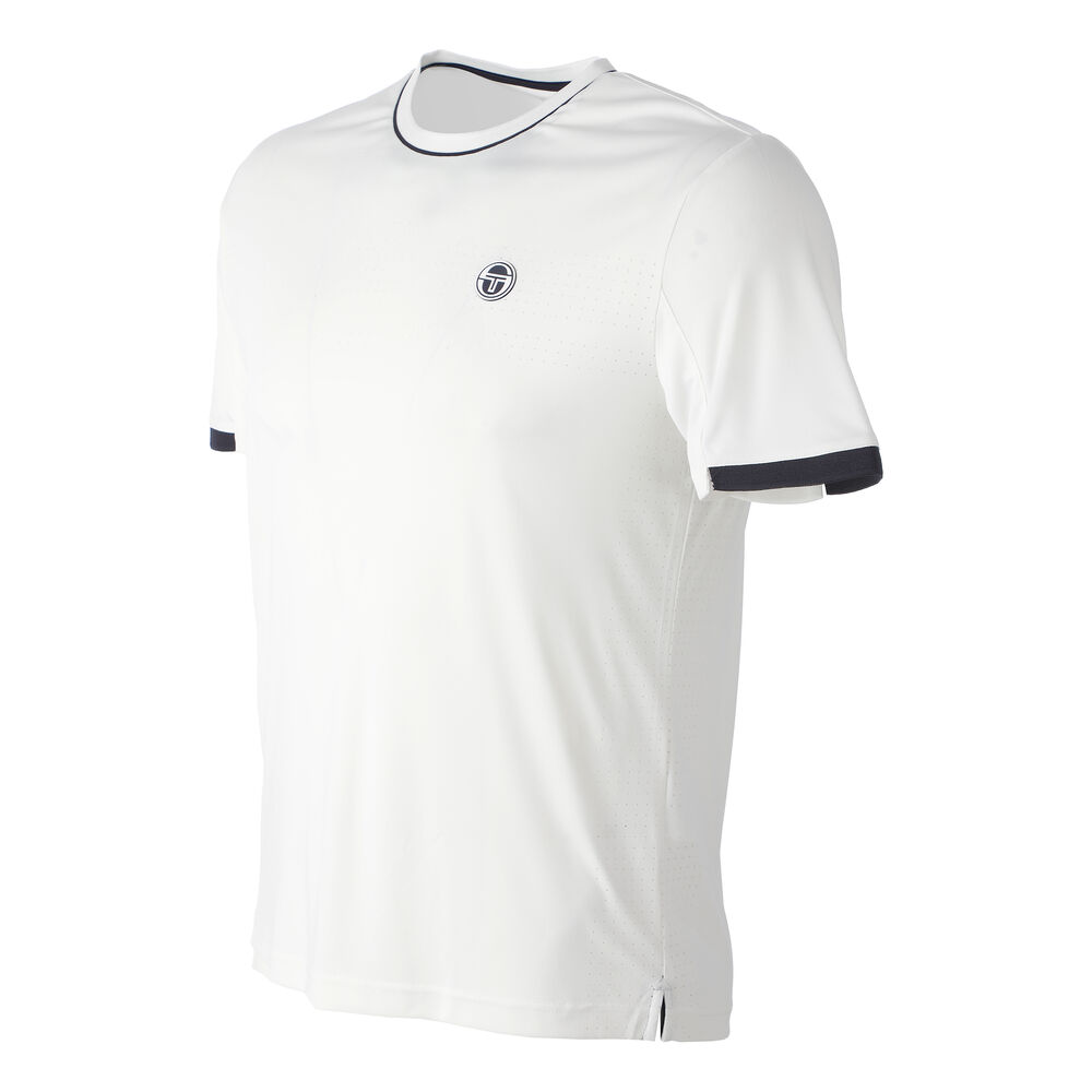 Sergio Tacchini Youngline Pro T-shirt Hommes - Blanc , Bleu Foncé
