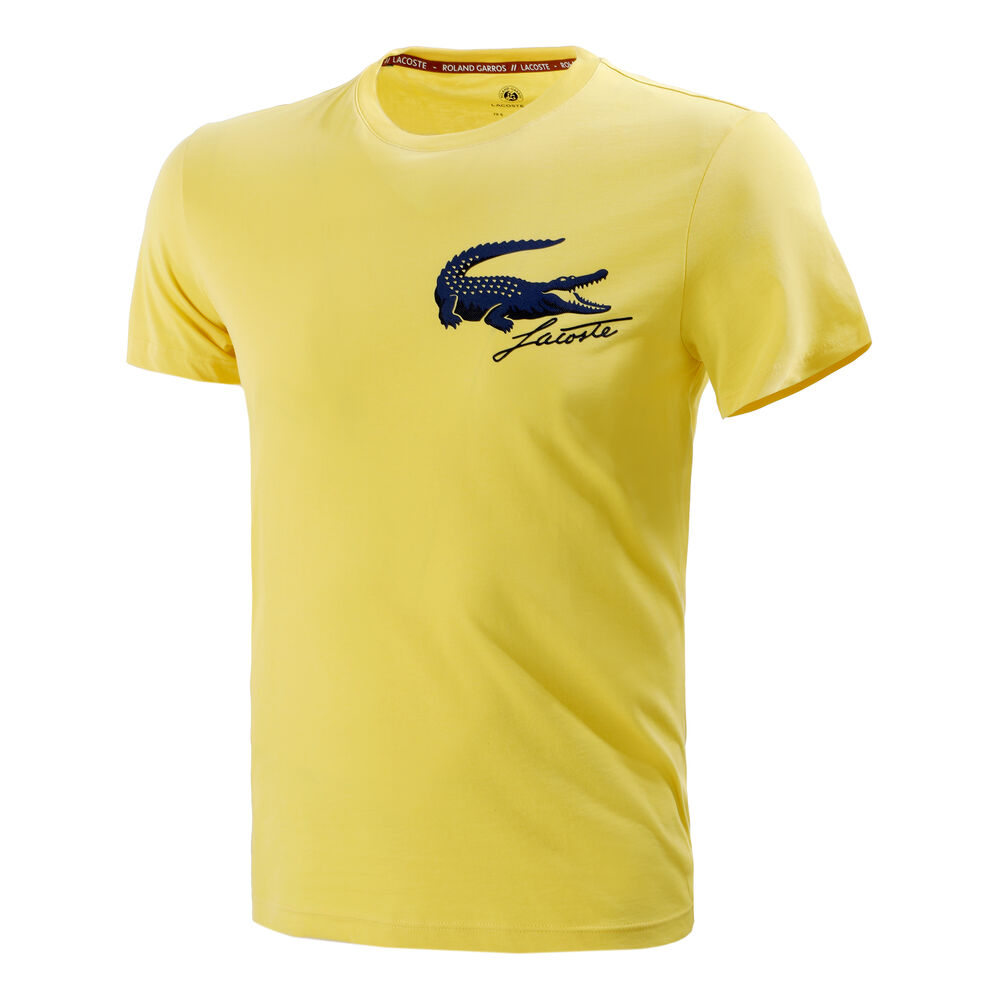 Lacoste Logo T-shirt Hommes - Jaune , Bleu Foncé