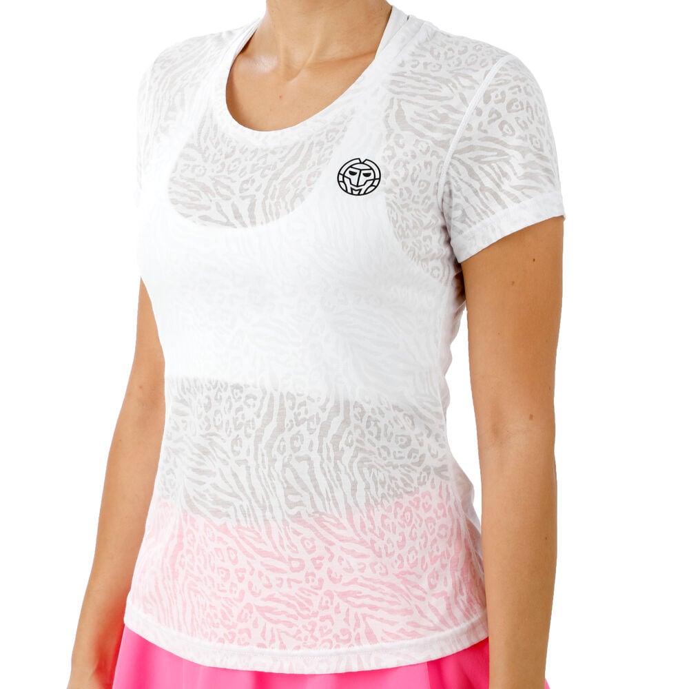 BIDI BADU Anni Bournout Tech T-shirt Femmes - Blanc , Noir