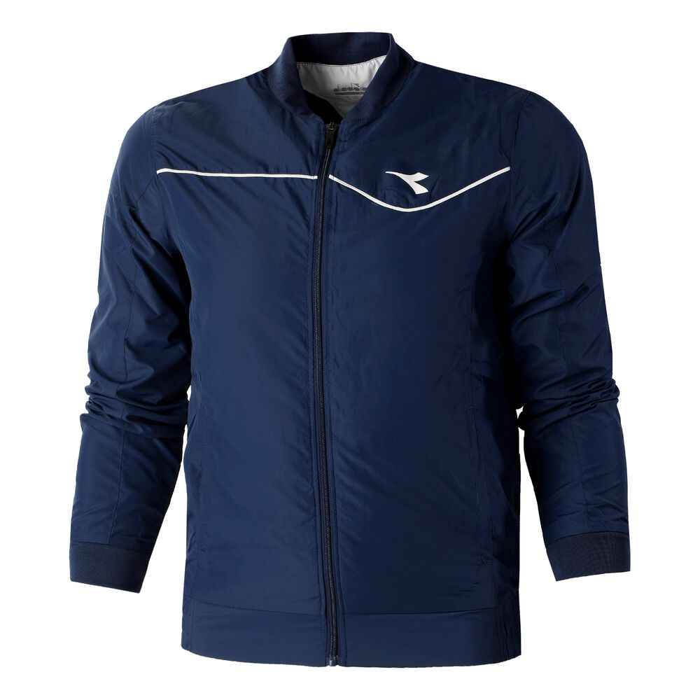 Diadora Court Veste De Survêtement Hommes - Bleu Foncé , Blanc