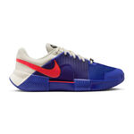 Chaussures de tennis Nike Nike GP Challenge 1 PRM Chaussure Terre Battue Hommes-Bleu Fonc&eacute;,Cr&egrave;me