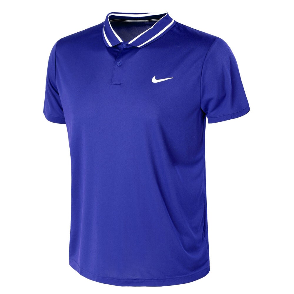 Nike Dri-Fit Victory Pique Polo Hommes - Bleu , Blanc