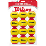 Balles de tennis Wilson Wilson Starter Red (Stage 3) Sac De 12