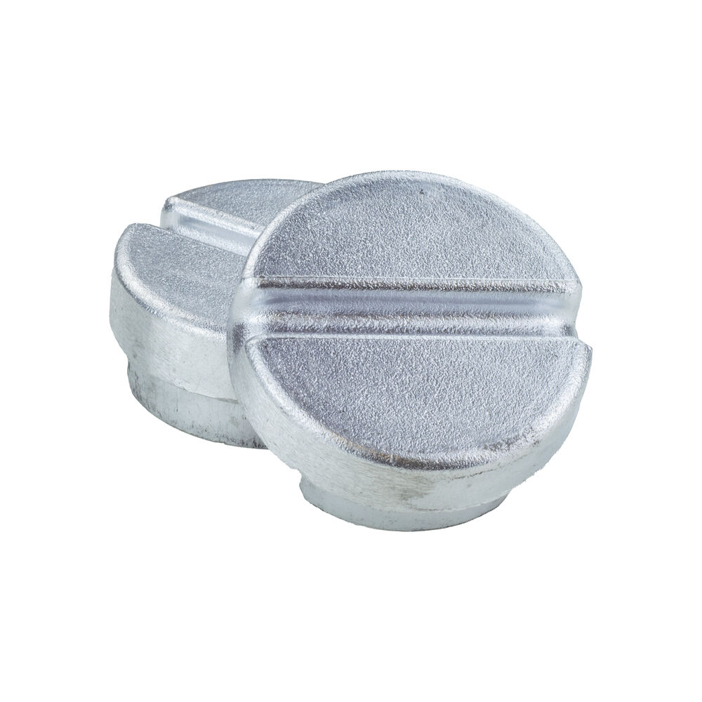 Tegra Deckel F. Tennispfosten Alu, Rund, Paar Accessoires De Court - Argent