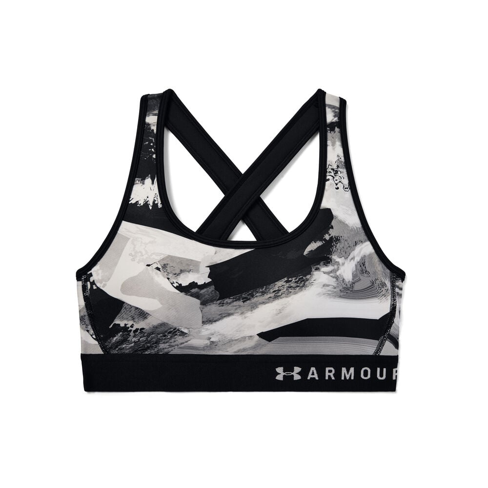 Under Armour Mid Crossback Print Femmes - Noir , Gris