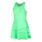 V&ecirc;tements de tennis Quiet Please Quiet Please Flounce Robe Femmes - vert, blanc
