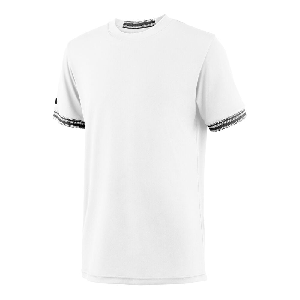 Wilson Team Solid Crew T-shirt Garçons - Blanc , Noir