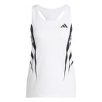 Vêtements adidas adidas Adizero Archive Singlet Maillot De Course Femmes-Blanc