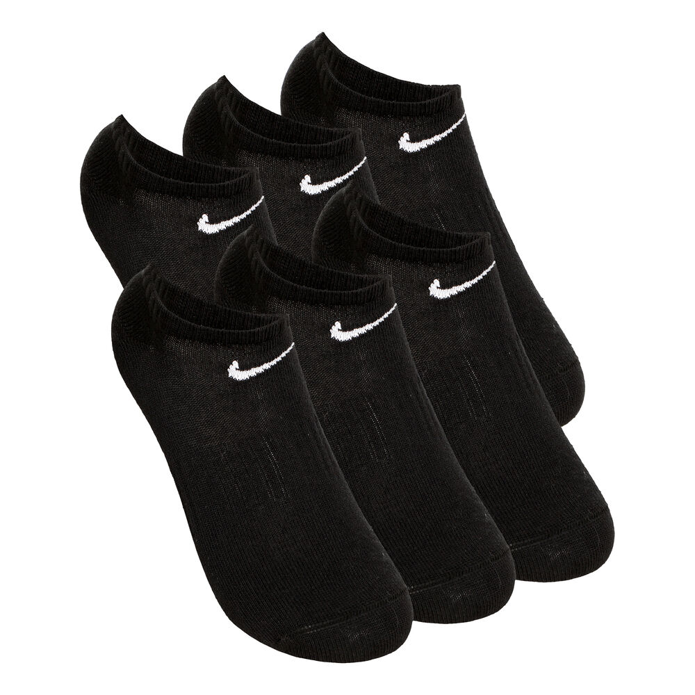 Nike Everyday Lightweight No-Show Chaussettes De Sport Pack De 6 - Noir , Blanc
