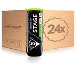 Balles De Tennis Dunlop Mini Tennis Stage 1 Grün 3er  24 Dosen im Umkarton