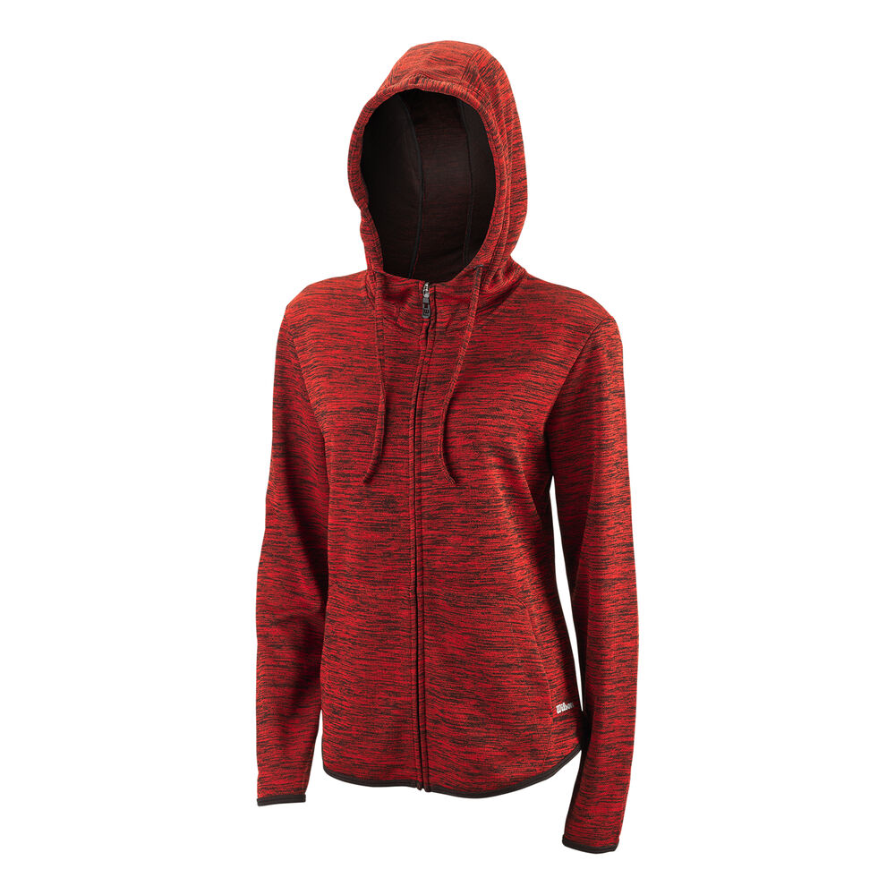 Wilson Hooded II Veste De Survêtement Femmes - Rouge , Noir