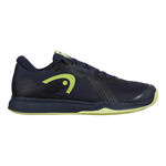 Chaussures de tennis HEAD HEAD Sprint Team 4.0 Chaussure Terre Battue Hommes-Bleu Fonc&eacute;,Jaune Lemon