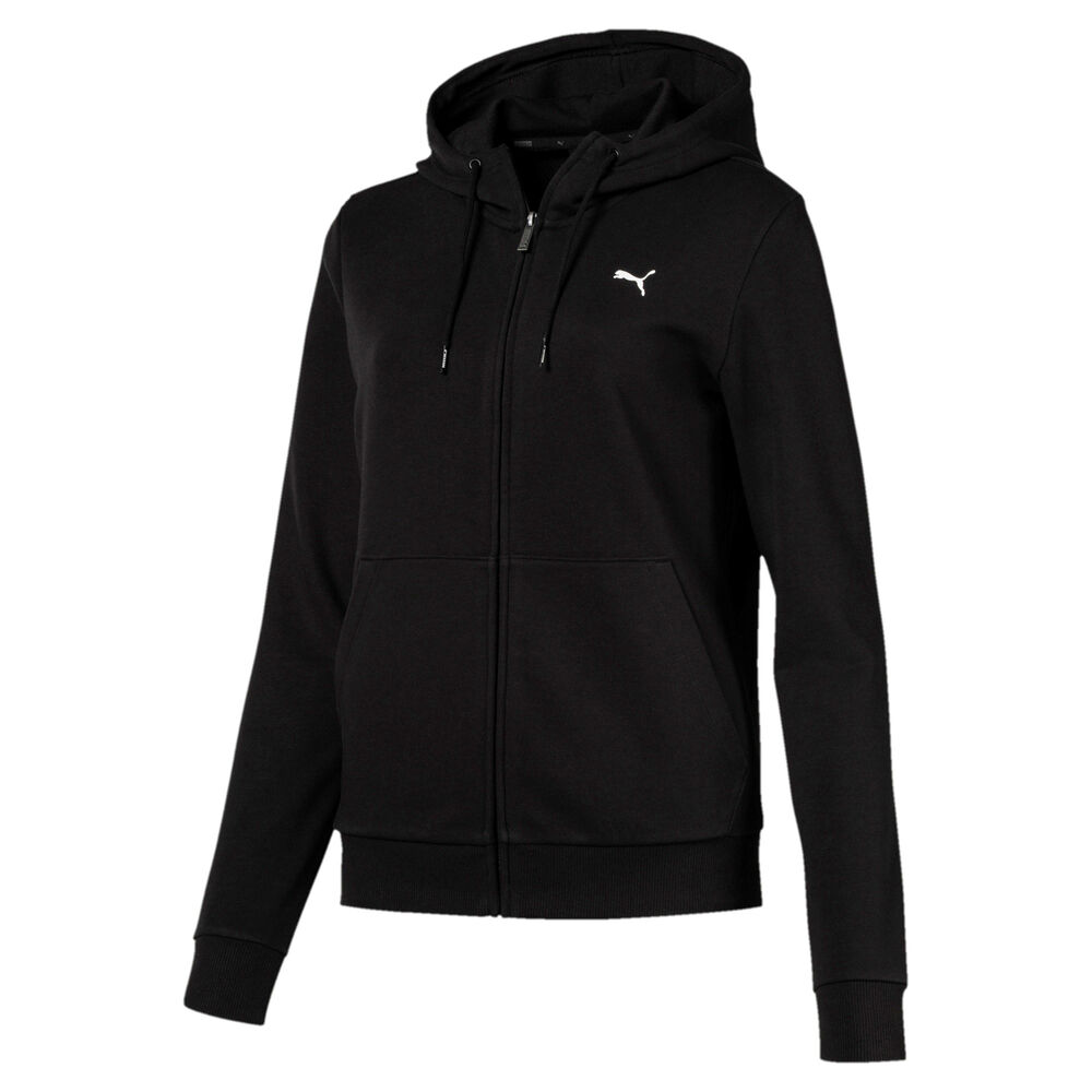 Puma Essential Hooded Gilet En Coton Femmes - Noir , Blanc