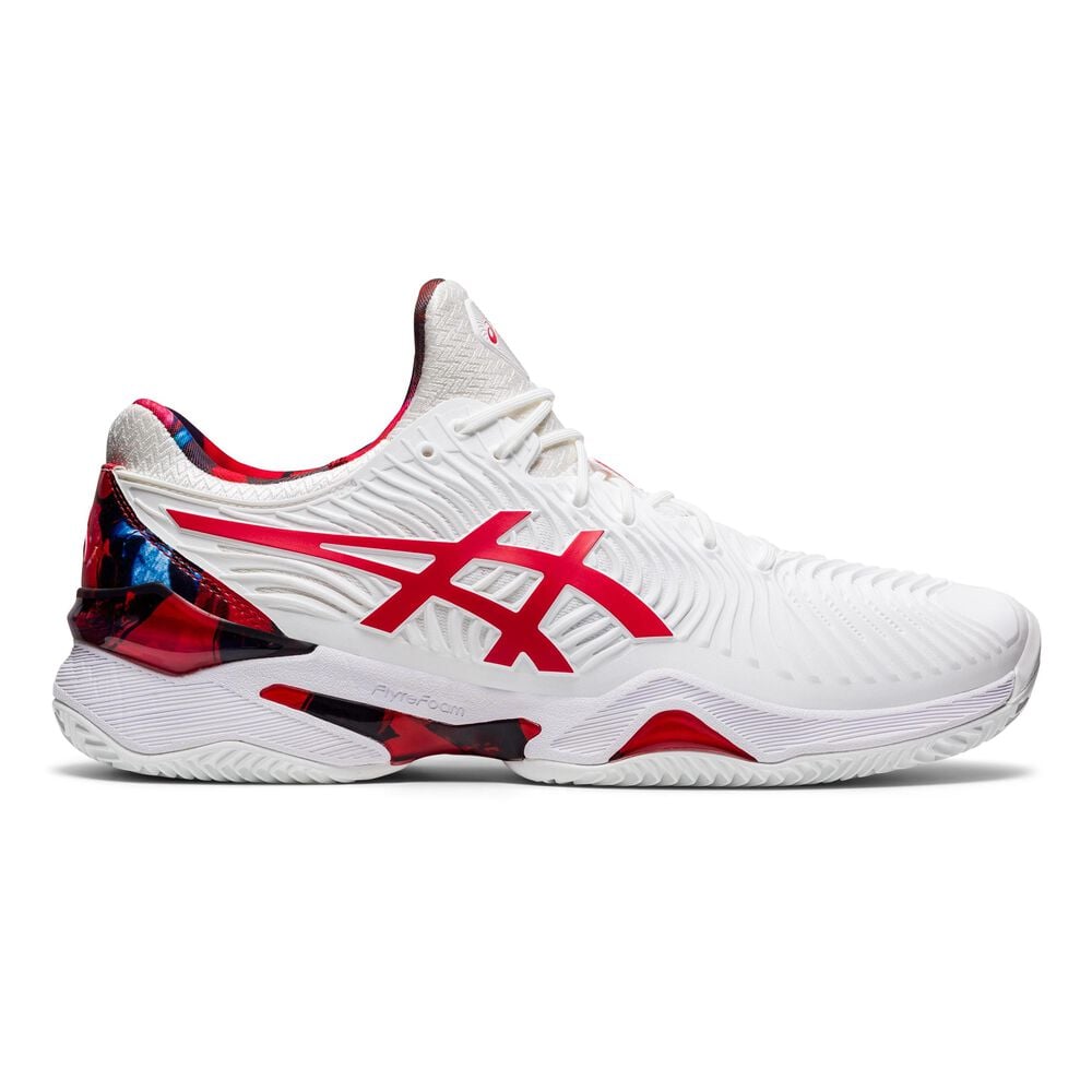 Asics Court FF Novak Clay Chaussure Terre Battue Hommes - Blanc , Rouge