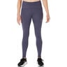 Road Winter High Waist Collant De Course Femmes-Bleu Gris