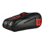 Sacs De Tennis Wilson Elite 15 Pack SMU Black/ Red