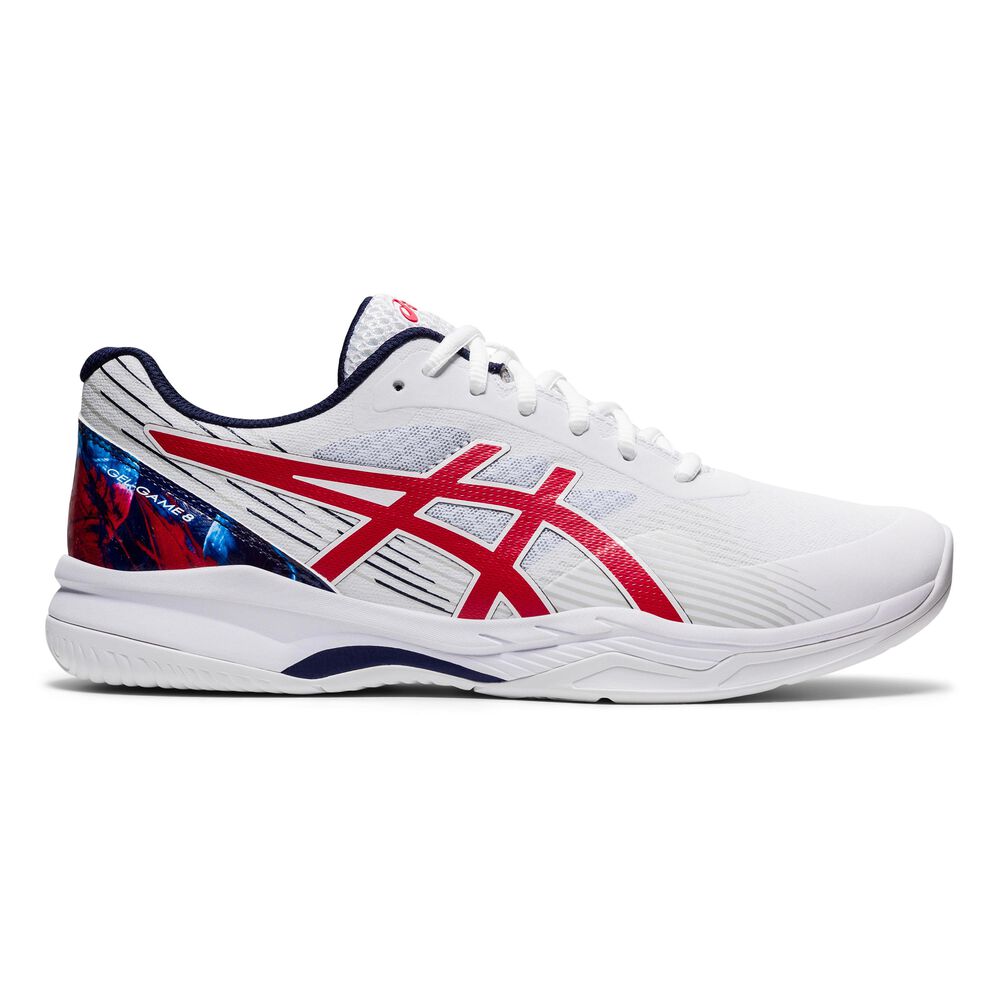 Asics Gel-Game 8 Chaussures Toutes Surfaces Hommes - Blanc , Rouge