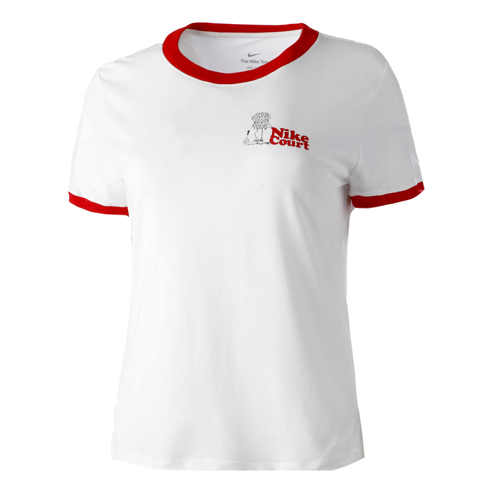 Nike Dri-Fit Ringer NYC T-shirt Femmes - Blanc , Rouge