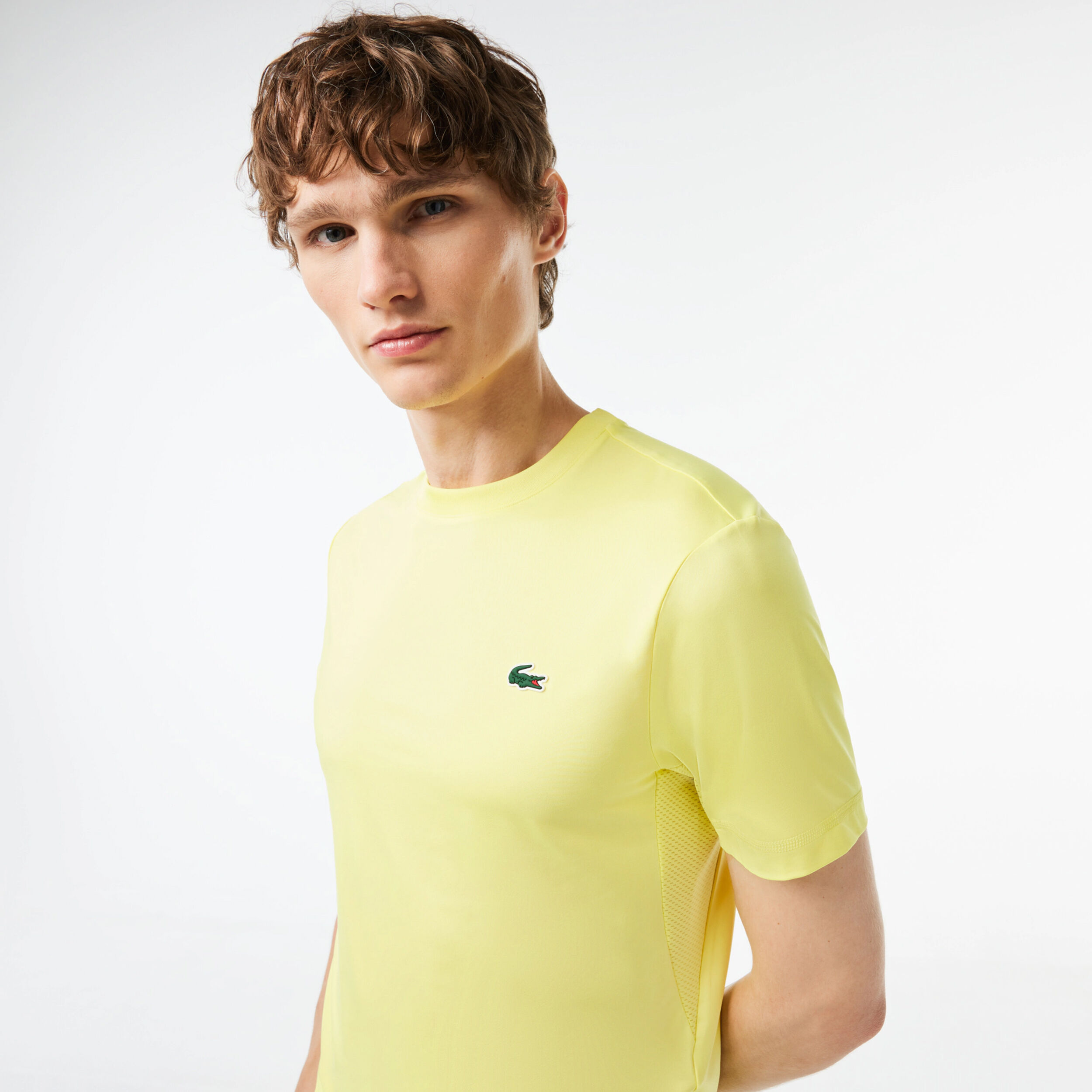 Tee shirt jaune lacoste new arrivals