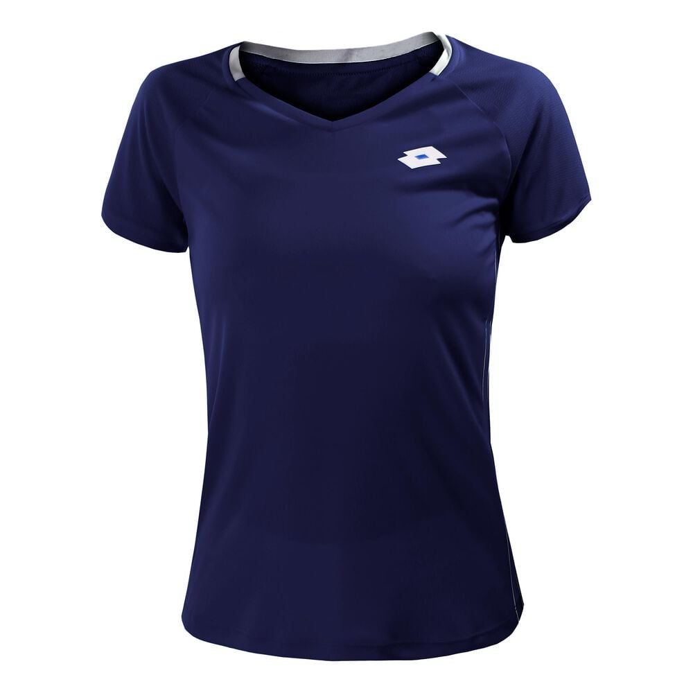 Lotto Squadra II PL T-shirt Femmes - Bleu Foncé , Blanc
