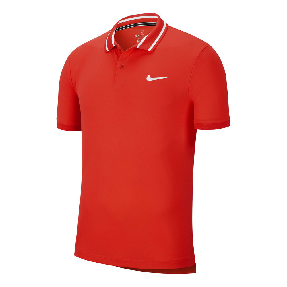 Nike Court Dri-Fit Polo Hommes - Rouge , Blanc