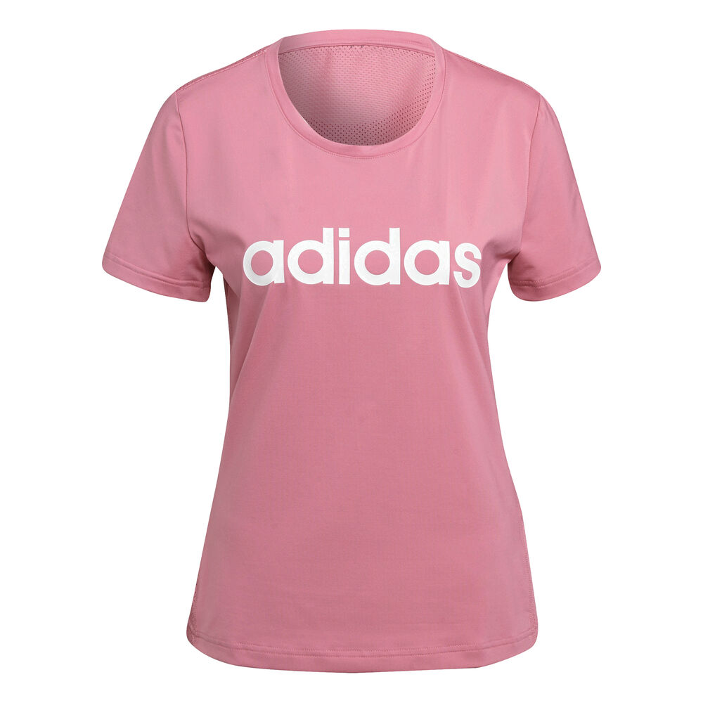 adidas D2M Lo T-shirt Femmes - Rosé, Blanc