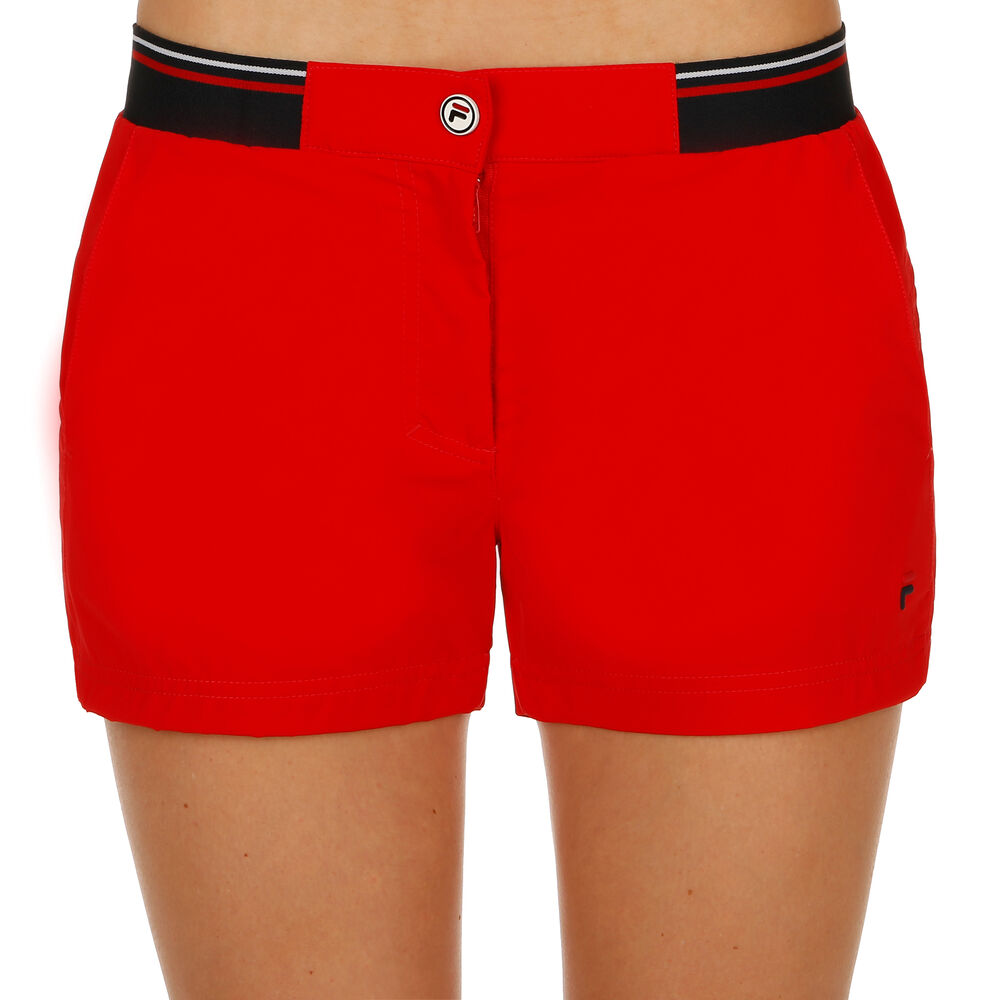 Fila Bianca Boxy Shorts Femmes - Rouge , Bleu Foncé