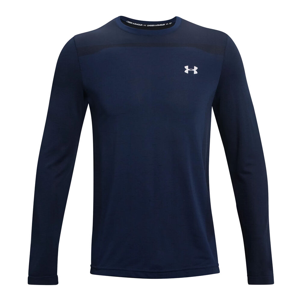 Under Armour Seamless Haut Manches Longues Hommes - Bleu Foncé