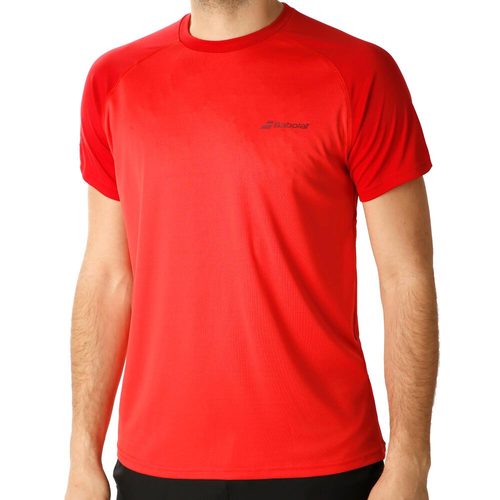 Babolat Play Crew Neck T-shirt Hommes - Rouge