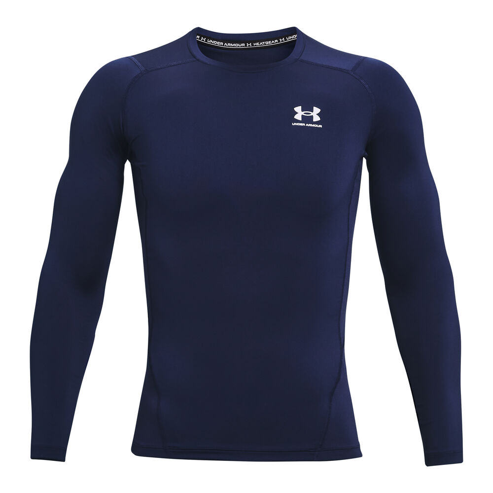 Under Armour Heatgear Comp Haut Manches Longues Hommes - Bleu Foncé