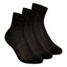 Quarter Active Chaussettes De Sport Pack De 3-Noir