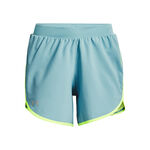 V&ecirc;tements Under Armour Under Armour Fly By Elite 5in Shorts Femmes-Bleu Clair,Jaunes Fluo