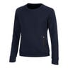 Crew Sweatshirt Sweat-shirt Femmes-Bleu Fonc&eacute;
