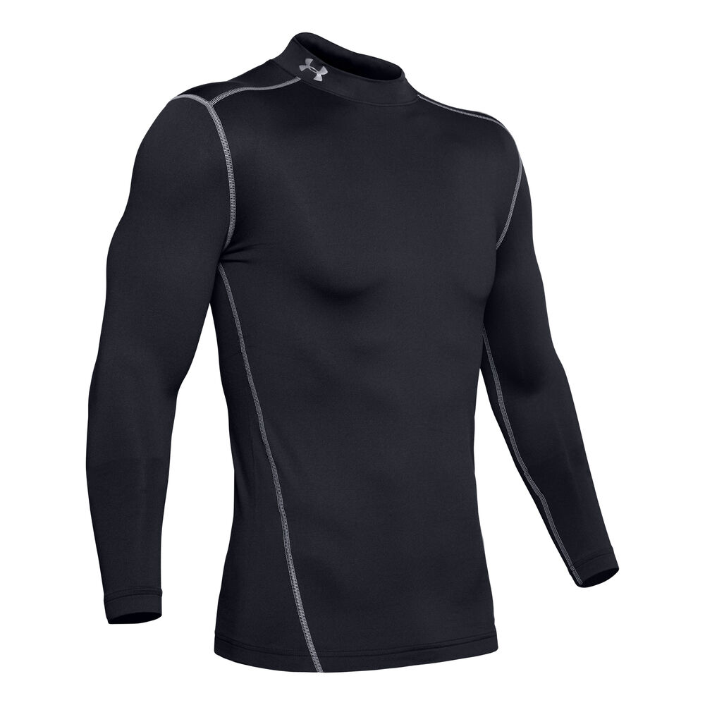 Under Armour Coldgear Mock Haut Manches Longues Hommes - Noir , Gris Foncé