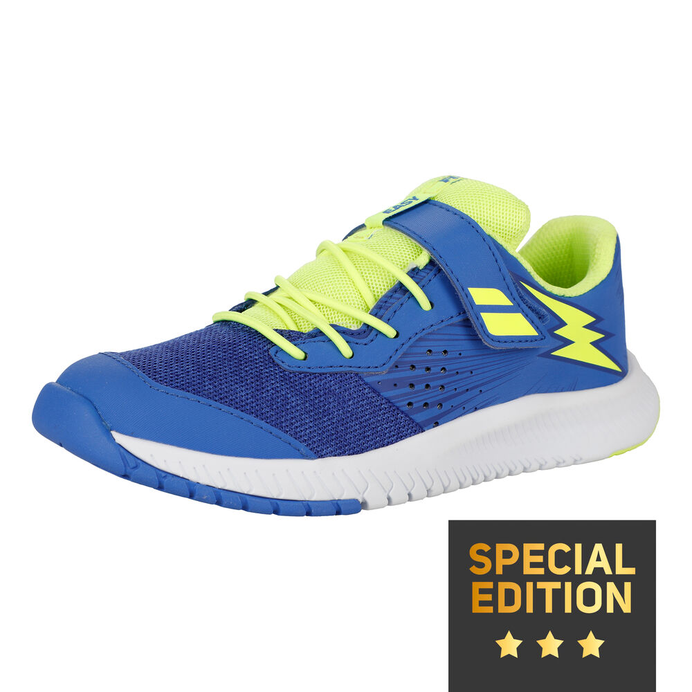Babolat CUD Pulsion Chaussures Toutes Surfaces Edition Spéciale Enfants - Bleu , Jaune
