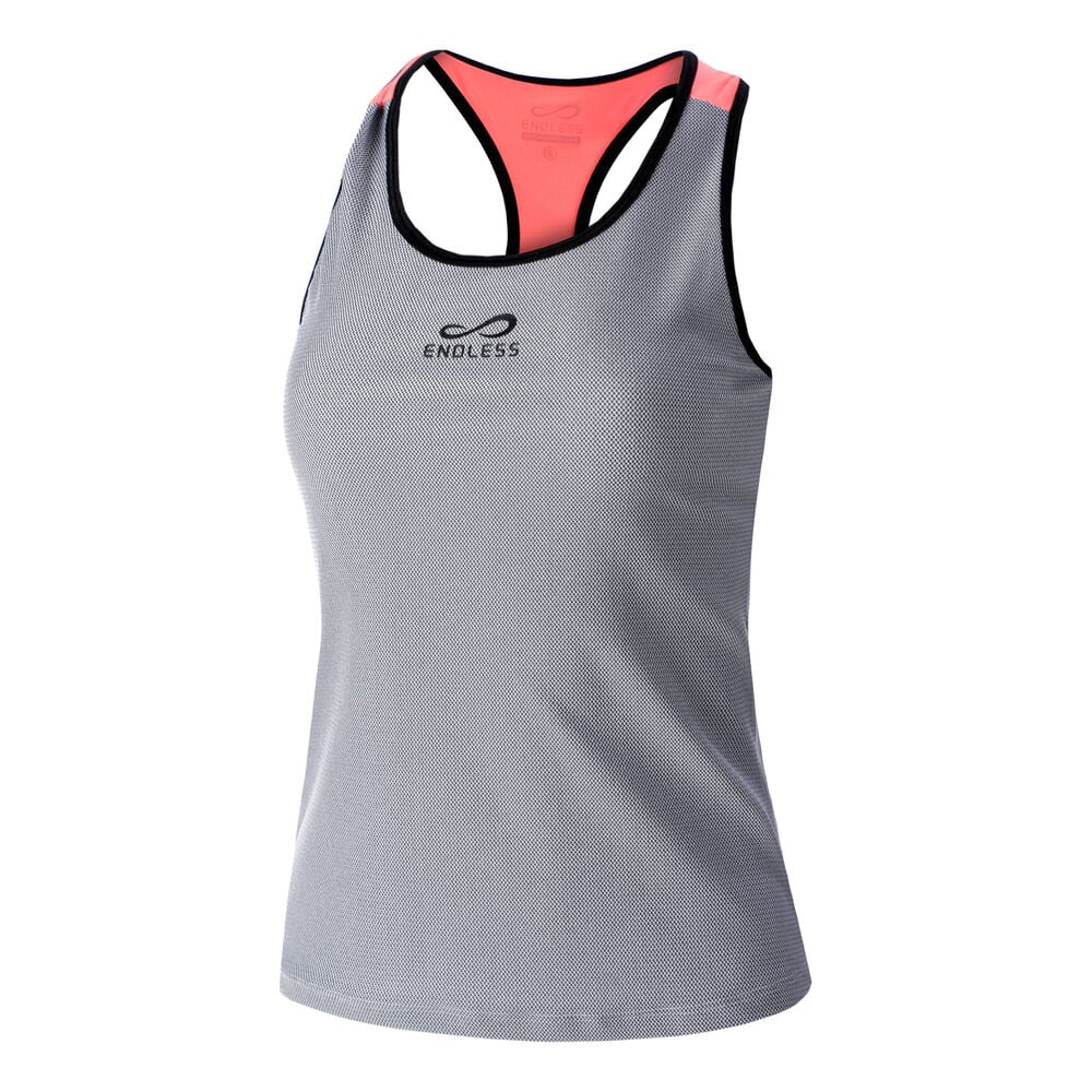 Endless Flow Débardeur Tank Top Femmes - Gris , Corail