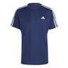 Training Essential Base 3 Stripes T-shirt Hommes-Bleu Foncé,Blanc