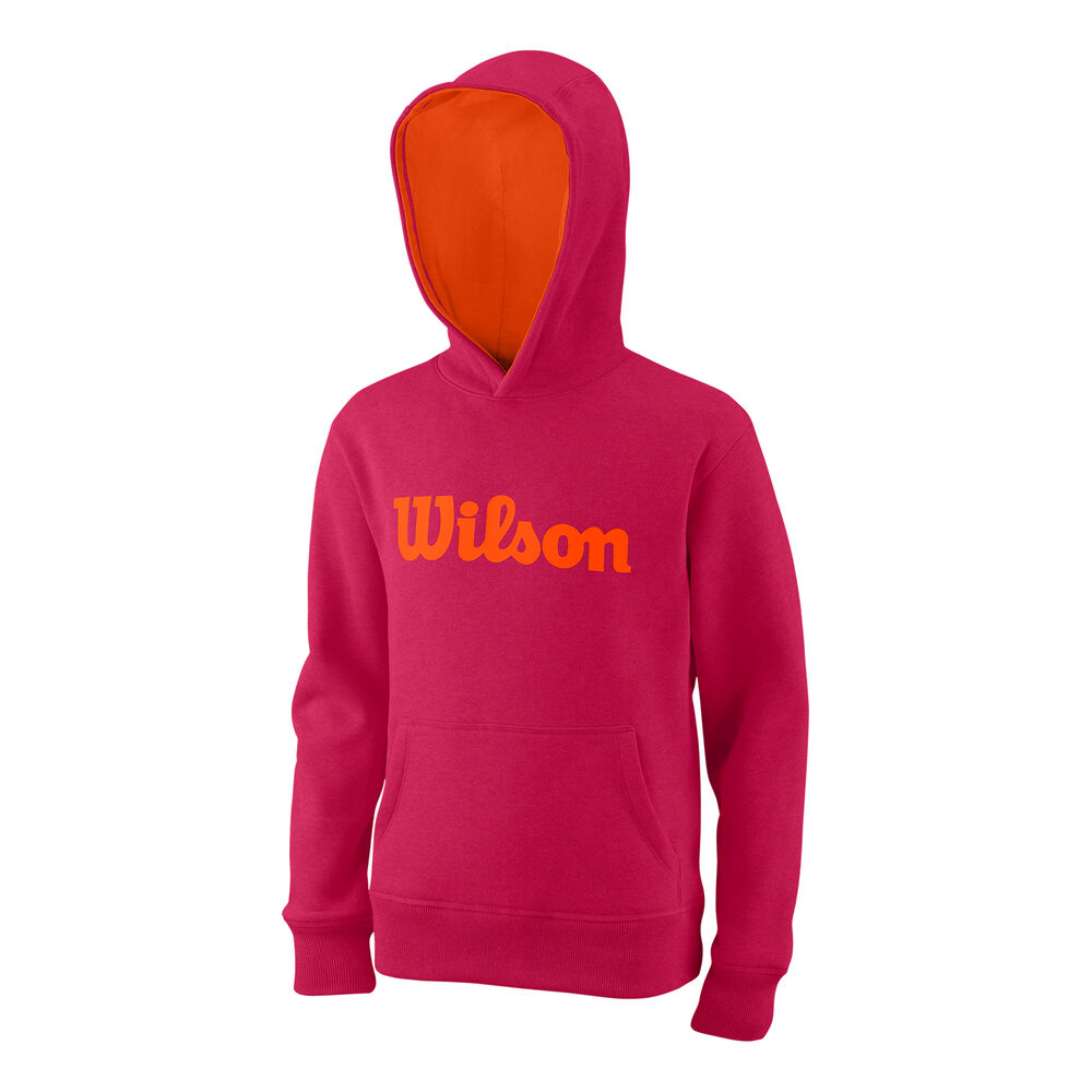 Wilson Script Cotton Po Sweat à Capuche Enfants - Berry, Orange